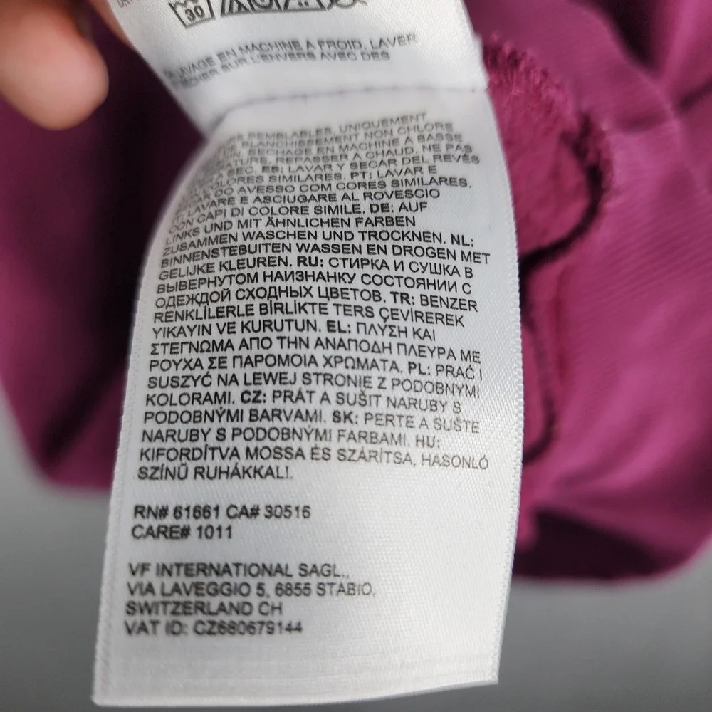 The North Face Mens‎ Hoodie Burgundy Graphic Logo Pullover Large